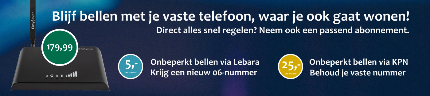 EasySaver 4G VoLTE met back-up accu