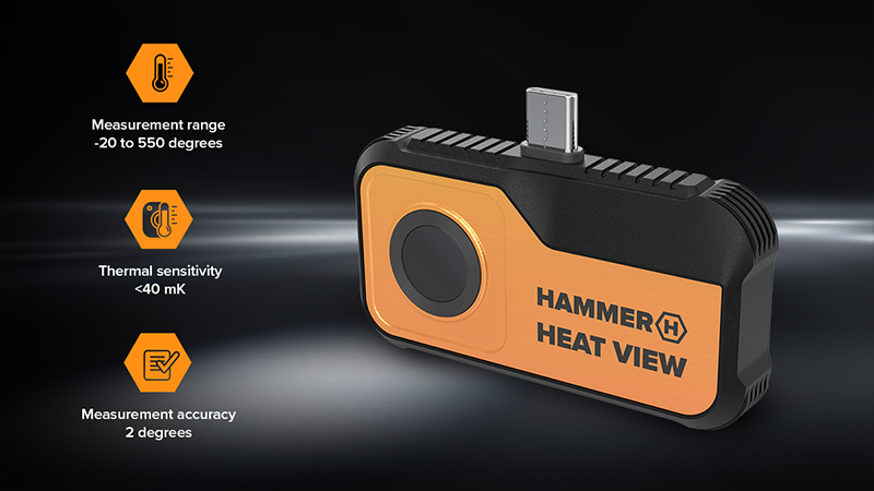 Thermische meting met HAMMER HEAT VIEW