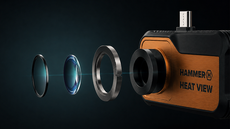HAMMER HEAT VIEW warmtebeeld op smartphone