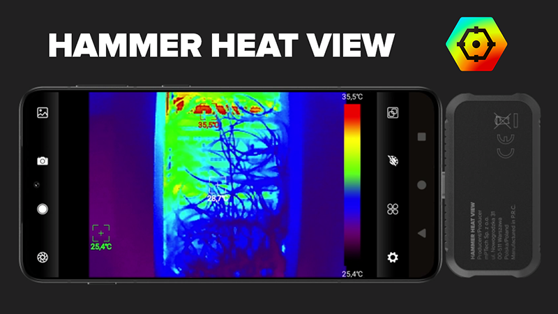 HAMMER HEAT VIEW app en warmtebeeld