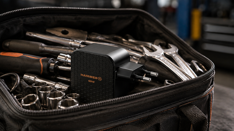 HAMMER RapidCharge Extreme 65W voor meerdere apparaten