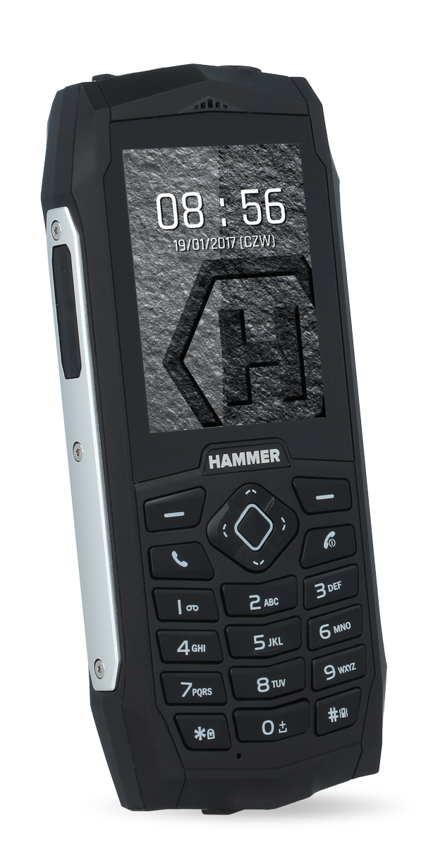 Hammer 3 PLUS bouwtelefoon - zilver