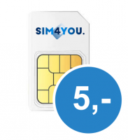 Gratis Sim4You Prepaid simkaart t.w.v. 5 euro