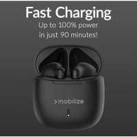 Mobilize Bluetooth Wireless Earbuds mini black TWS