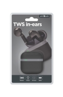 TWS in-ears TWS-02-BK zwart