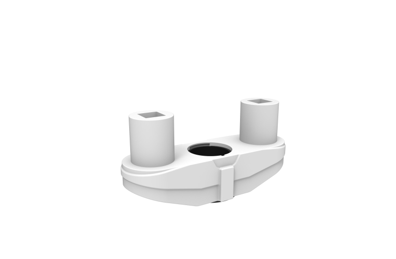 Duo monitorarm houder wit