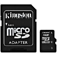 Kingston (Micro)SD 4gb geheugenkaart