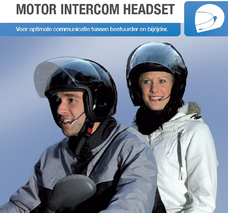 Helm intercom headset (voor motor of scooter)